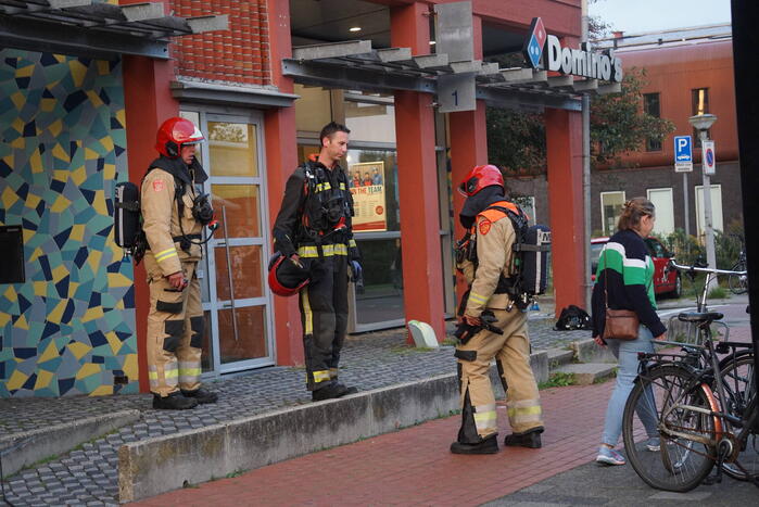 Kledingbak vat vlam in wassalon