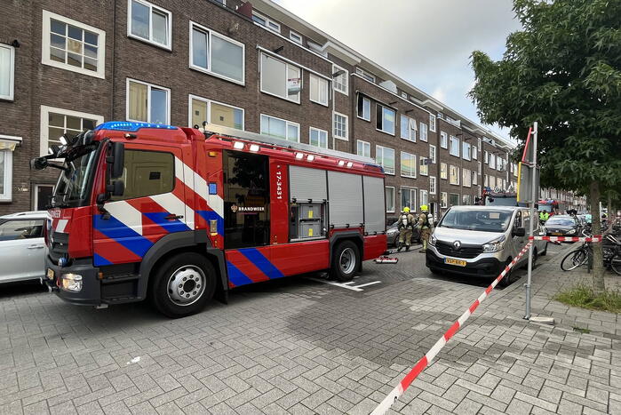 Schade bij felle brand in woning
