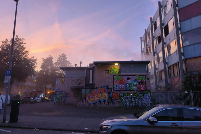 Grote brand in leegstaande school