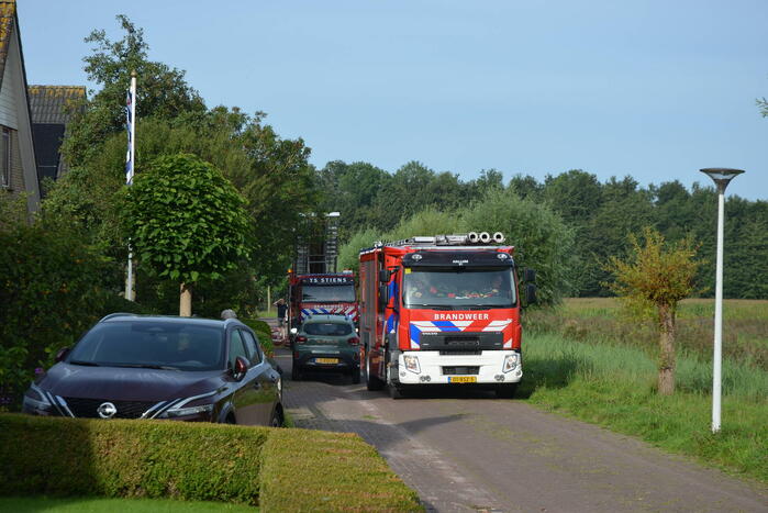 Schuurbrand door vergeten barbecue