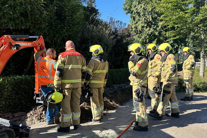 Gaslekkge na werkzaamheden