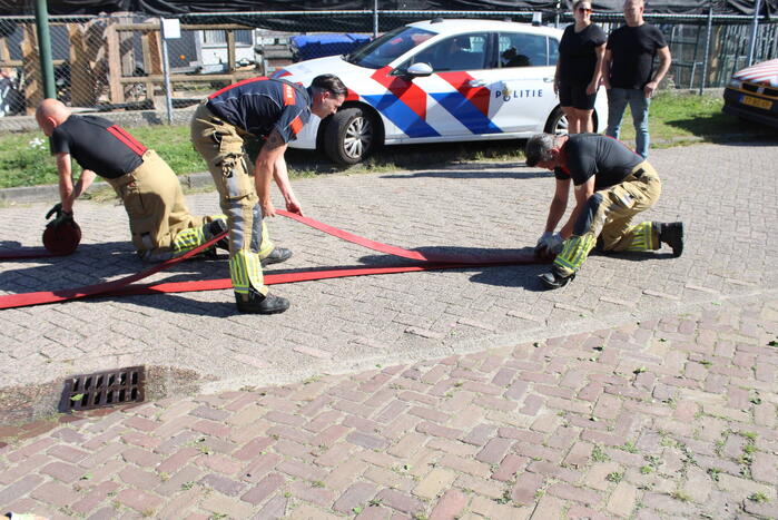 Flinke brand in garagebox