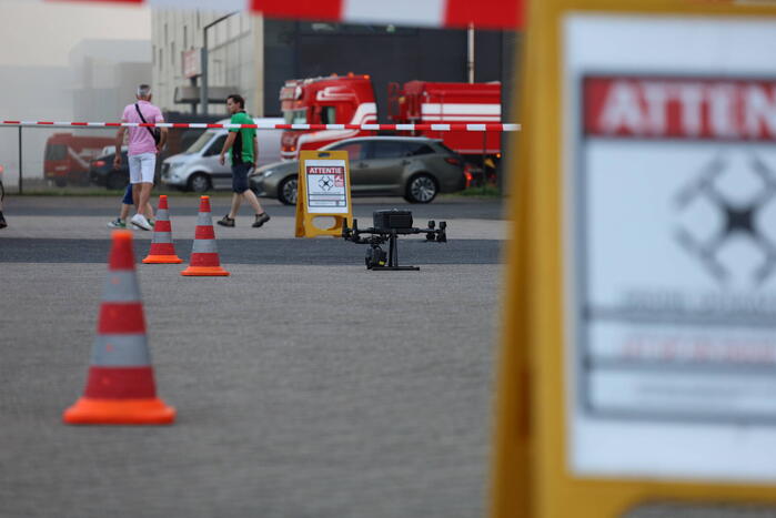 Flinke rookontwikkeling bij zeer grote brand