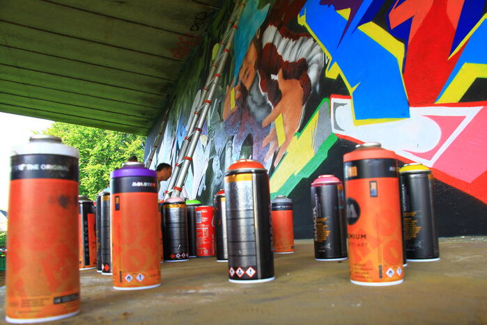 Graffitispuiters trekken veel bekijks