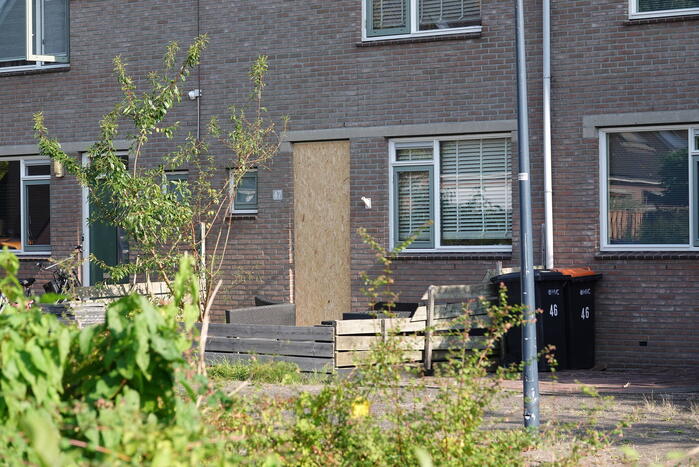 Woning beschadigd door explosie