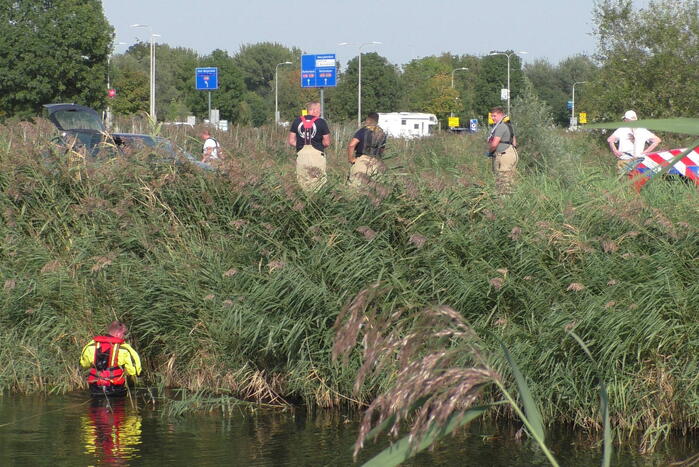 Grote zoekactie naar te water geraakte hond