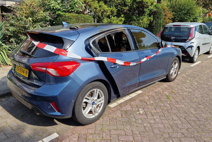 Auto flink beschadigd door brand