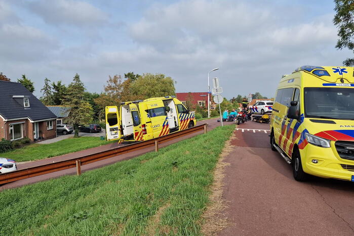 Wielrenner ernstig gewond bij botsing met scooterrijder