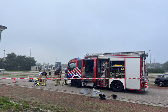 Parkeerplaats afgesloten vanwege onderzoek naar gevaarlijke stoffen