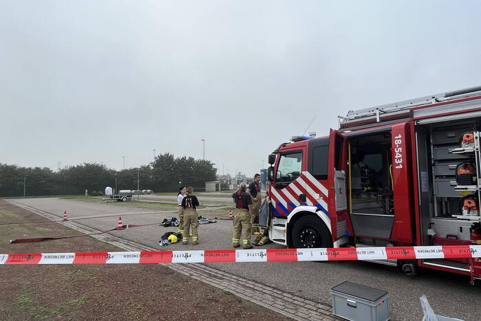 Parkeerplaats afgesloten vanwege onderzoek naar gevaarlijke stoffen