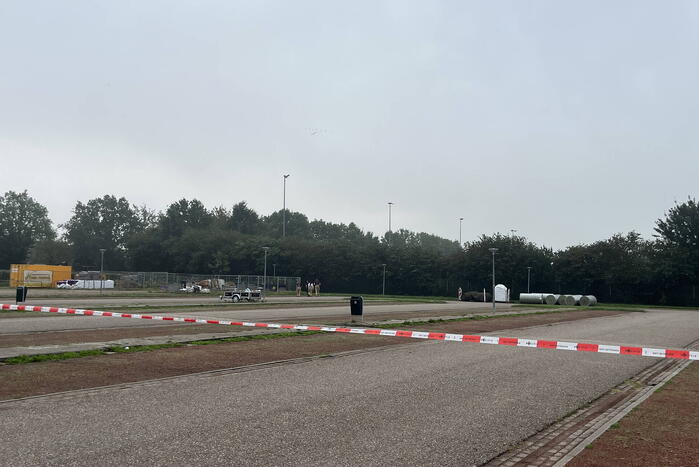 Parkeerplaats afgesloten vanwege onderzoek naar gevaarlijke stoffen
