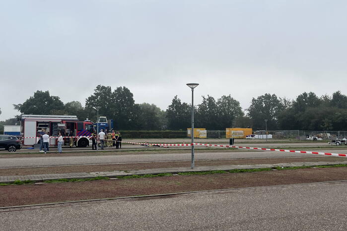 Parkeerplaats afgesloten vanwege onderzoek naar gevaarlijke stoffen