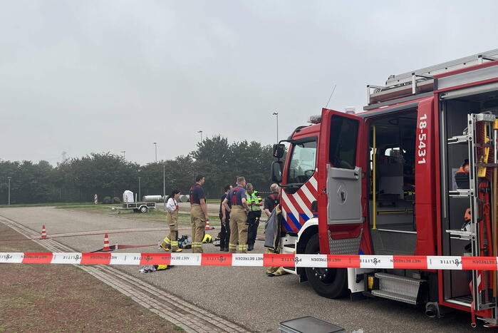Parkeerplaats afgesloten vanwege onderzoek naar gevaarlijke stoffen