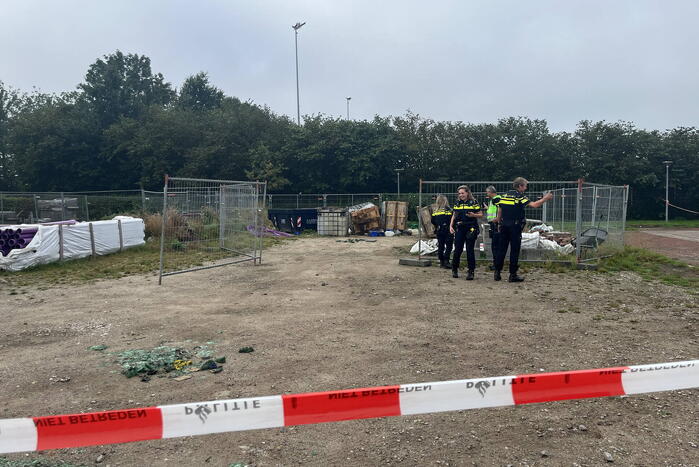 Parkeerplaats afgesloten vanwege onderzoek naar gevaarlijke stoffen