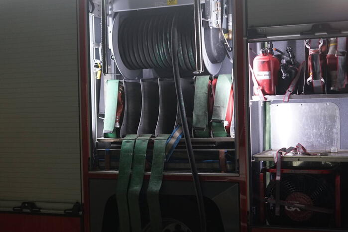 Tuinhuis achter woning afgebrand