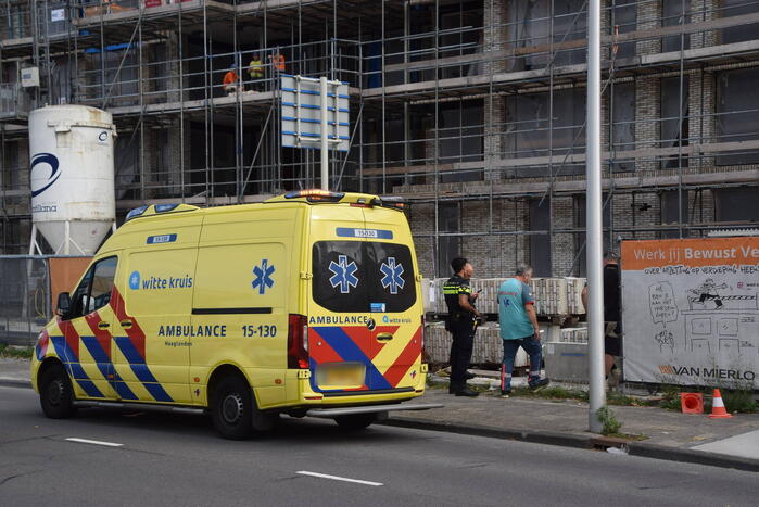Bouwvakker gewond bij bedrijfsongeval