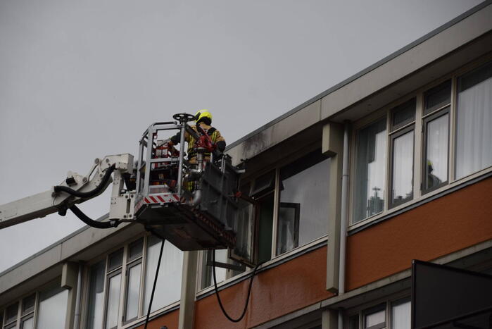 Forse brand in woning