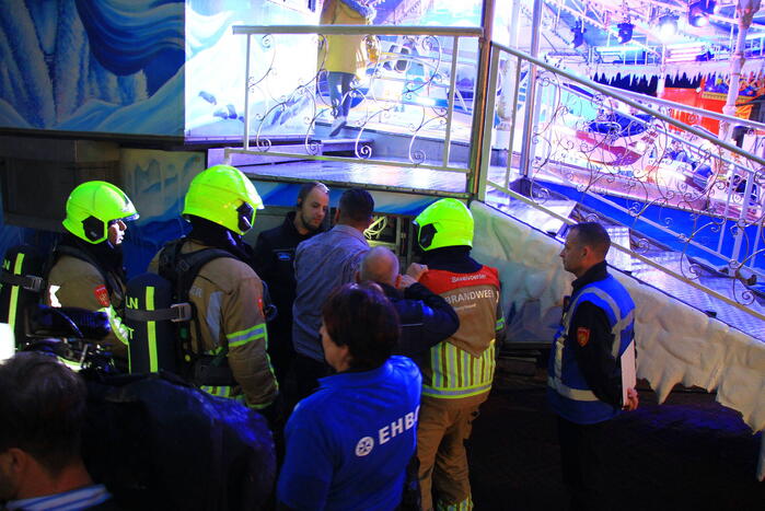 Grote brandoefening op kermis
