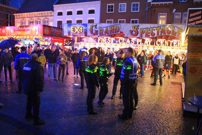 Grote brandoefening op kermis
