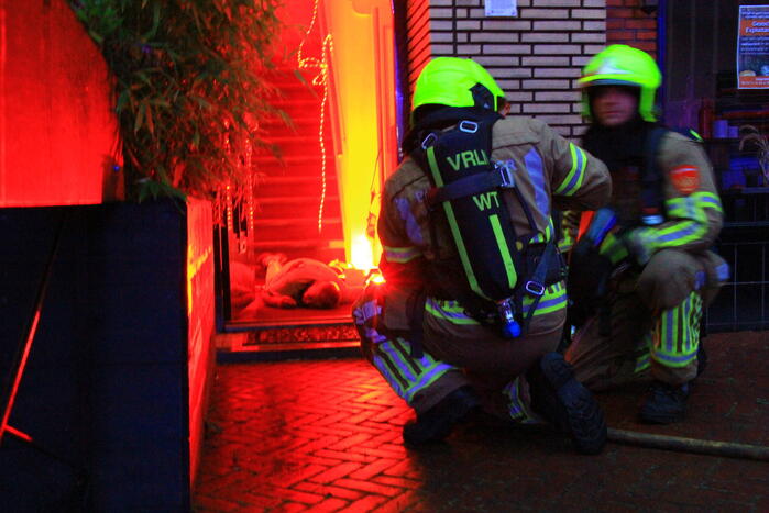Grote brandoefening op kermis