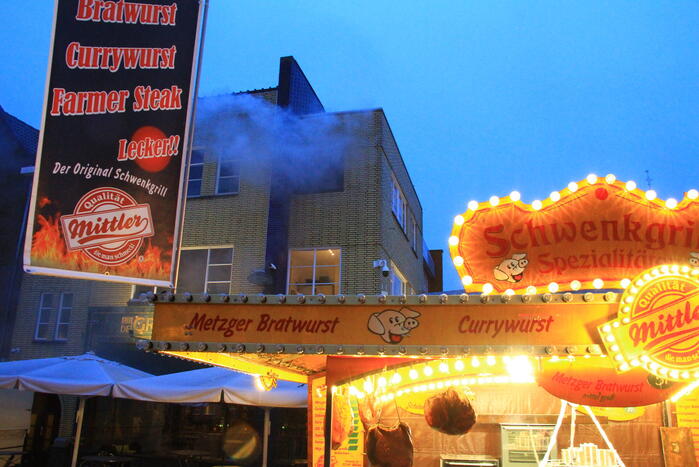 Grote brandoefening op kermis