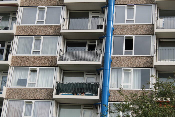 Rookontwikkeling in flat na brand