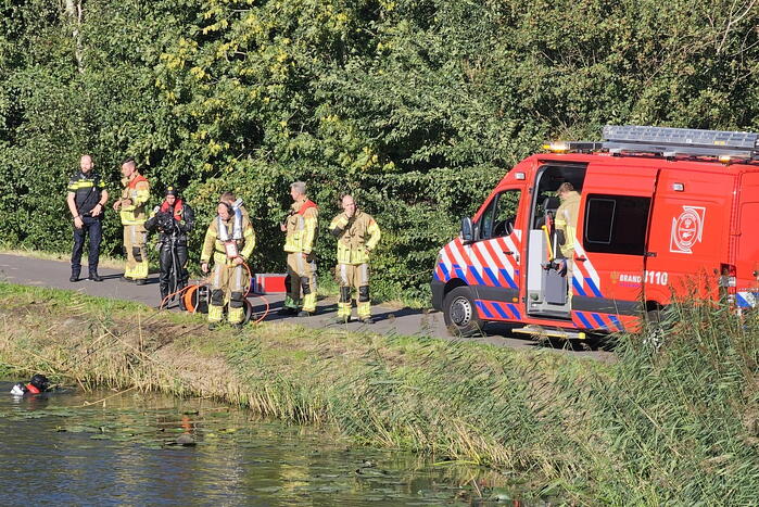 Zoekactie na aantreffen fiets langs water
