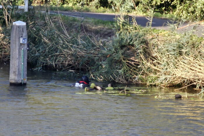 Zoekactie na aantreffen fiets langs water