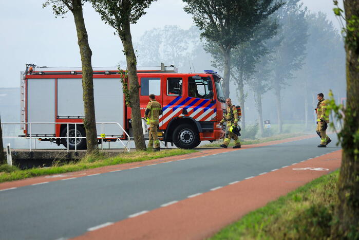 Grote brand in koeienstal
