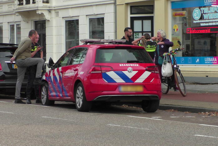 Brandweerauto beschadigd bij ongeval