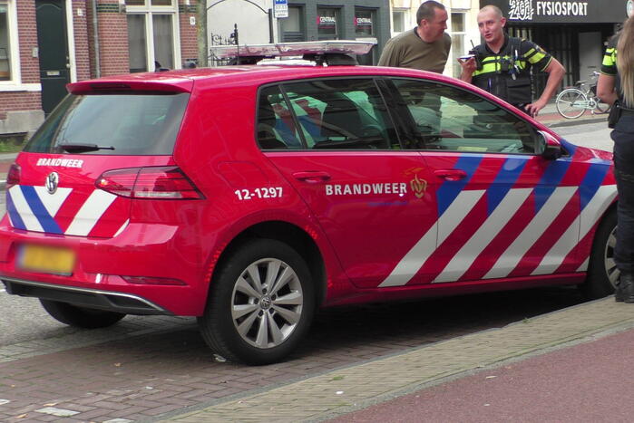 Brandweerauto beschadigd bij ongeval