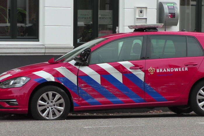 Brandweerauto beschadigd bij ongeval