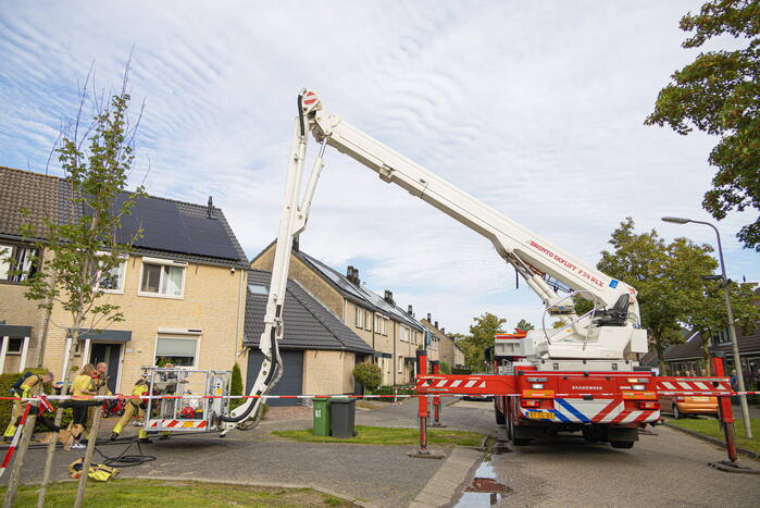 Brand in regelkast van zonnepanelen