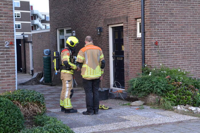 Gaslekkage door werkzaamheden in tuin