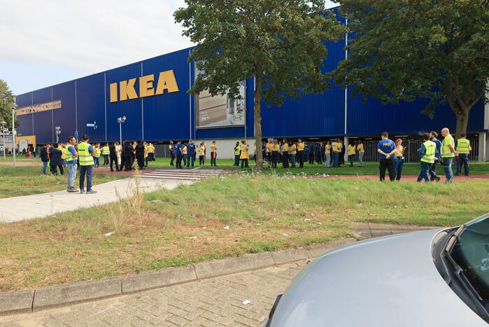 IKEA ontruimd wegens brand