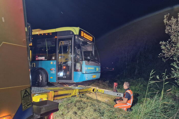 Bus in de problemen door keeractie