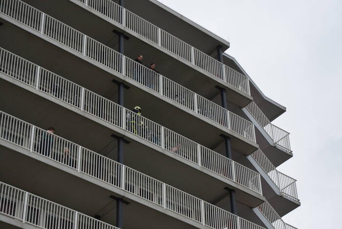 Brandweer ingezet voor rookontwikkeling van bbq op balkon