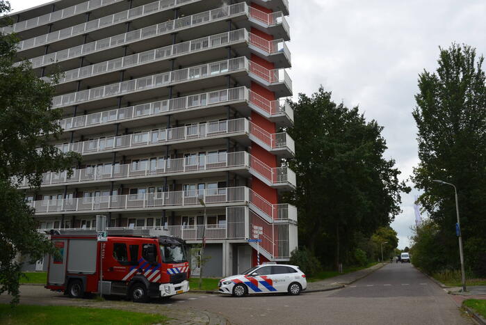 Brandweer ingezet voor rookontwikkeling van bbq op balkon
