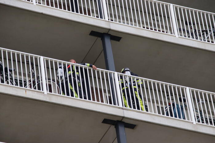 Brandweer ingezet voor rookontwikkeling van bbq op balkon