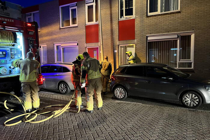 Brand bij woning snel onder controle