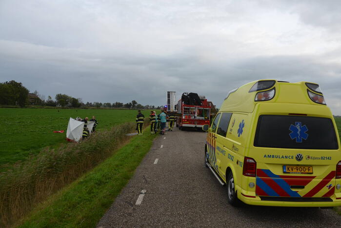 Bestuurder scootmobiel onderkoeld na te water raken