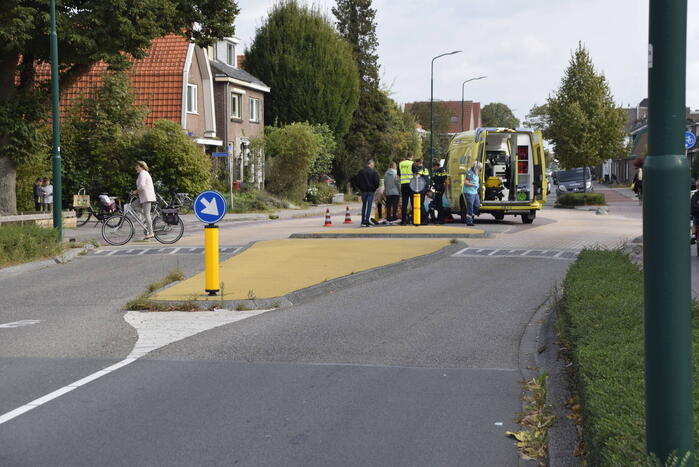 Fietser gewond bij aanrijding met auto