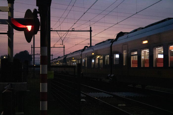 Trein valt stil door technische storing