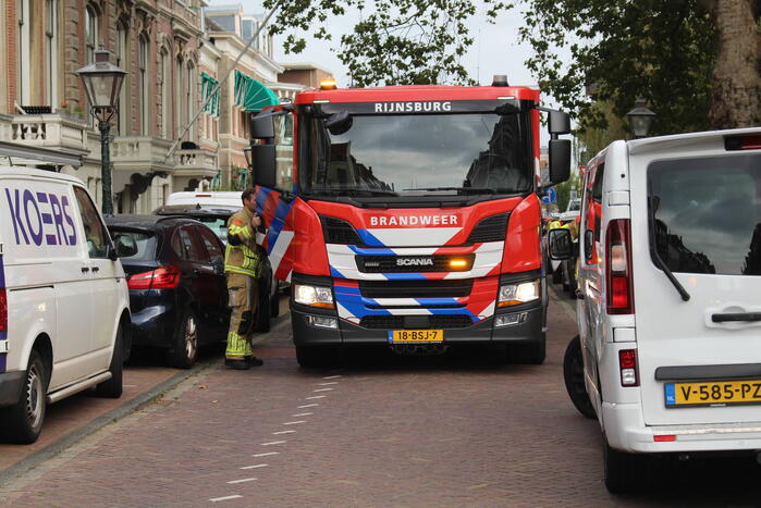 Dakbrand door wegbranden wespennest