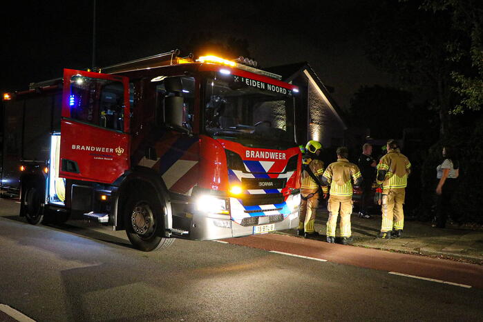 Flinke brand in garage van woning