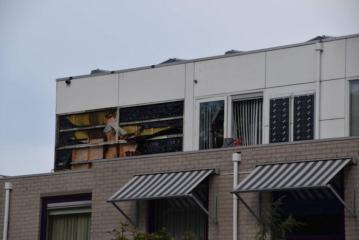 Dakdekkers veroorzaken brand op dak