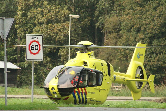 Trauma helikopter ingezet bij medische noodsituatie in woning