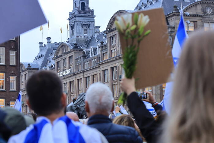 Manifestatie voor Israël druk bezocht
