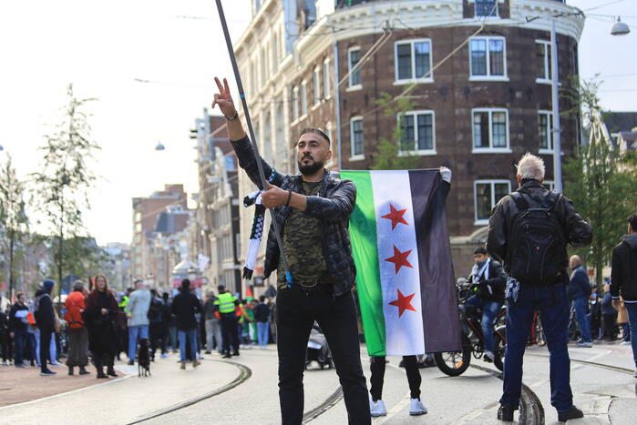 Grote opkomst bij demonstratie pro Palestina