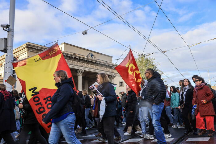Grote opkomst bij demonstratie pro Palestina